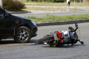 motorcycle accident with car